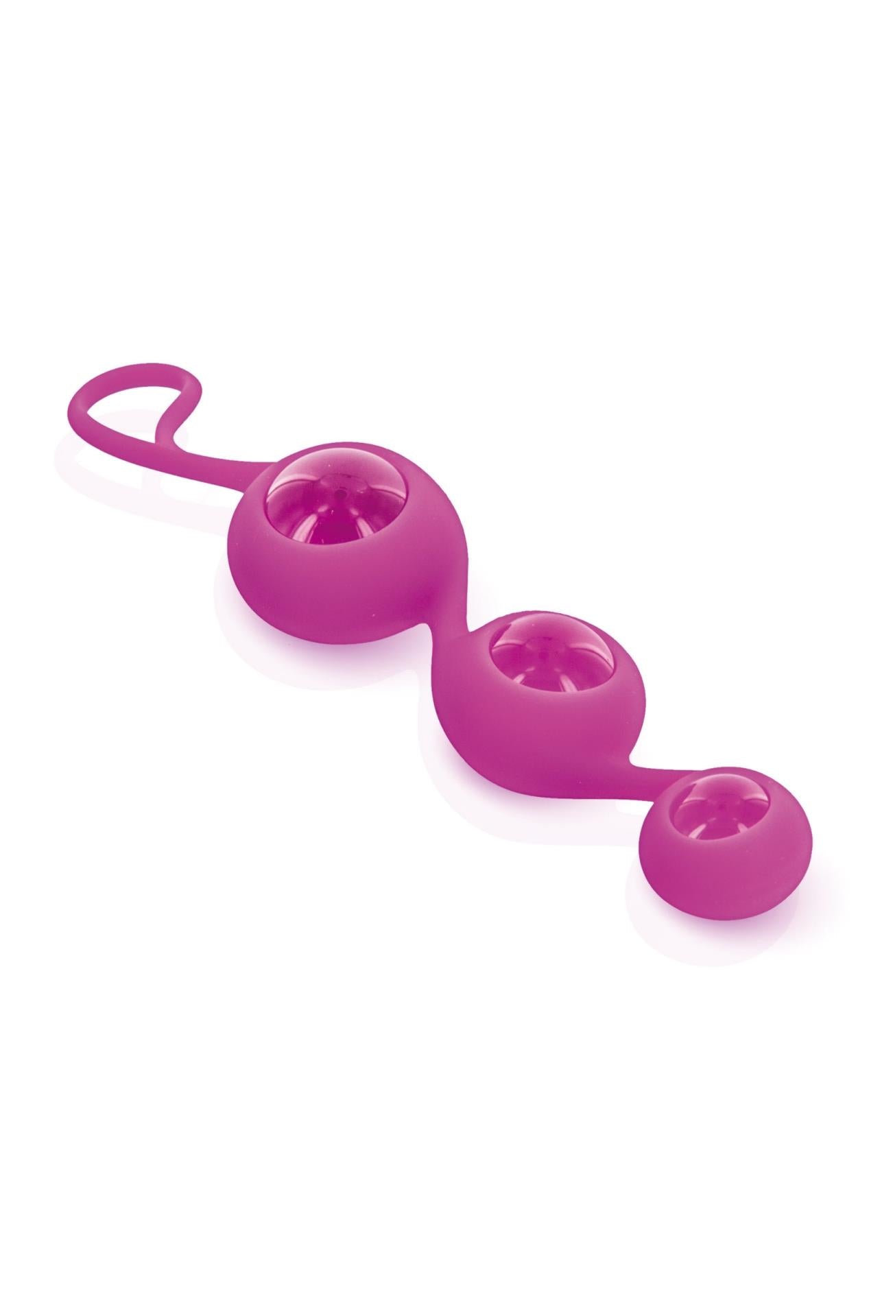 Kulki analne GLAMY Cristal Love Balls różowe 18 cm