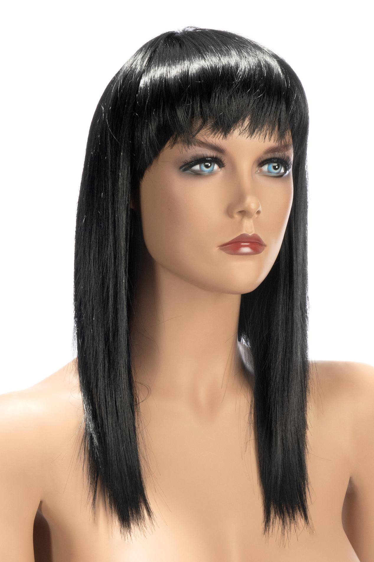 Peruka Allison długa brązowa World Wigs z grzywką