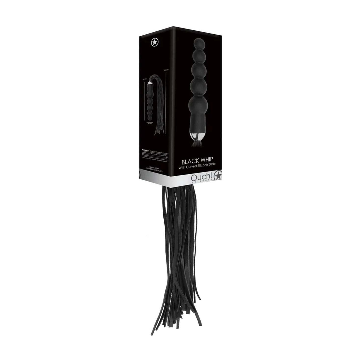 Whip with Curved Silicone Dildo