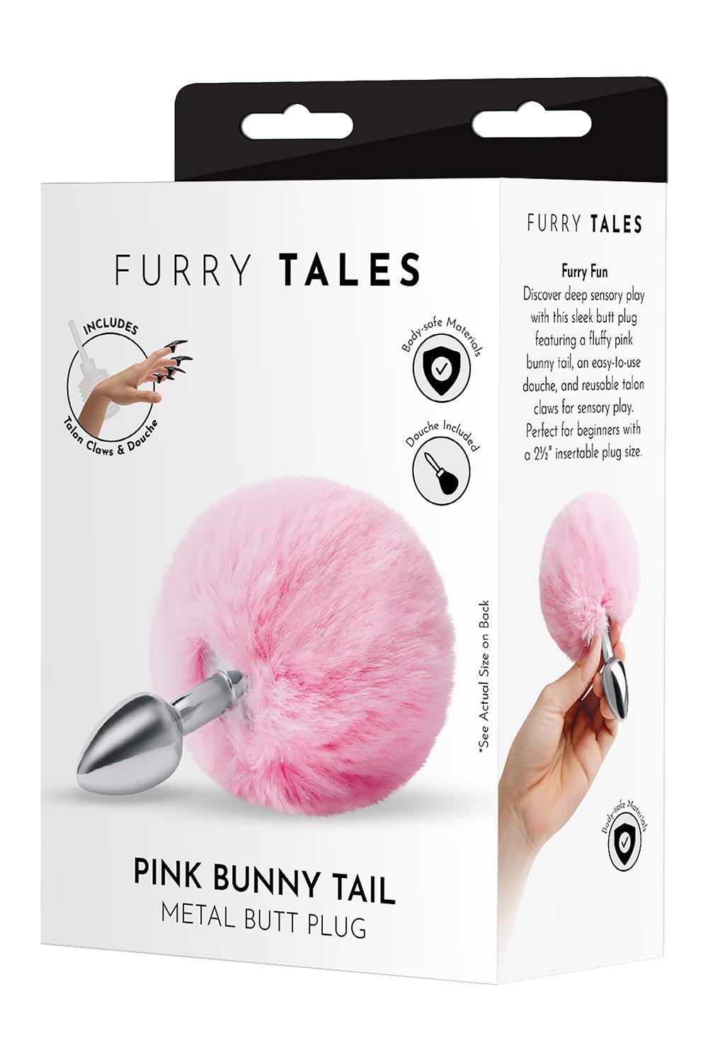 WHIPSMART 3 INCH FLUFFY BUNNY METAL PLUG WITH PINK TAIL