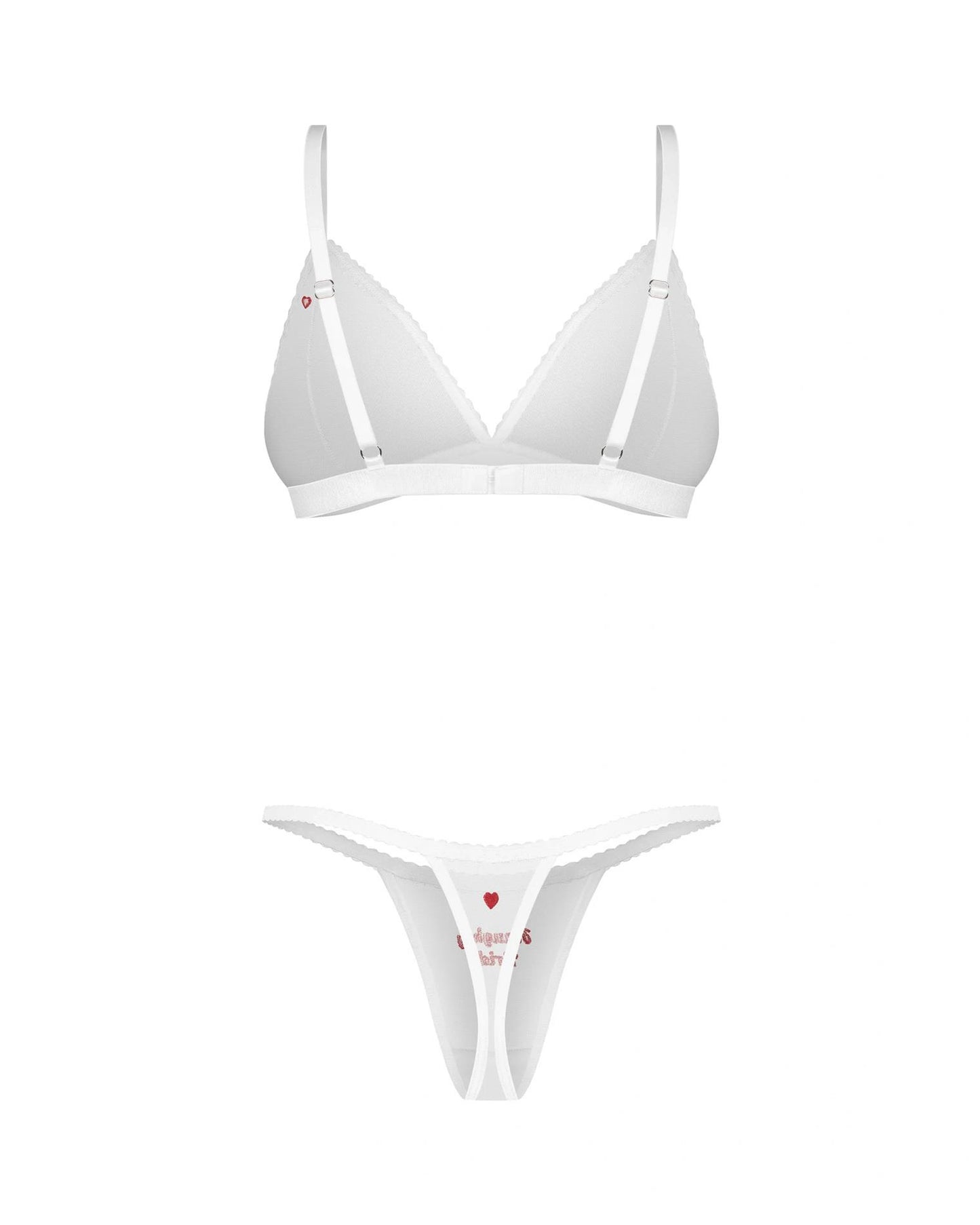 Komplet bielizny erotycznej Weddya Bride Obsessive 3częściowy S/M