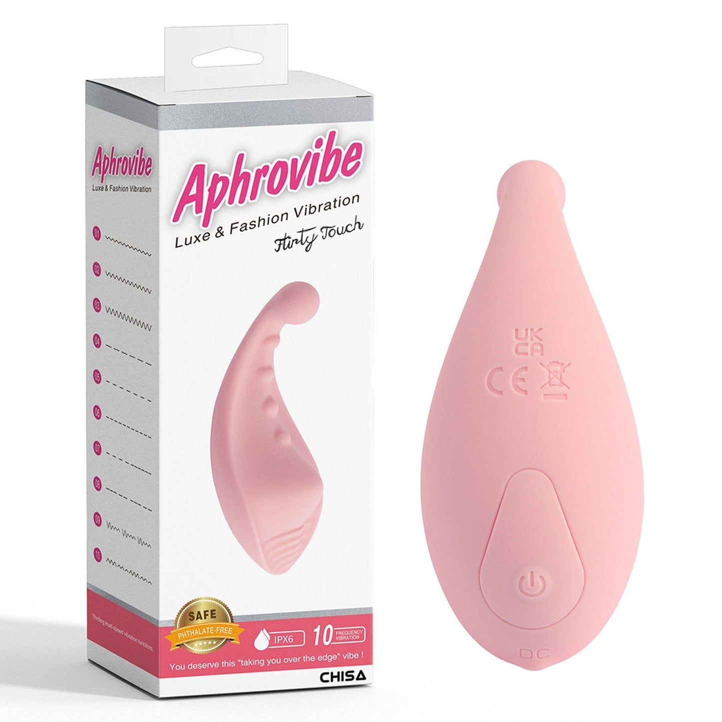 Wibrator stymulator Aphrovibe Flirty Touch silikonowy IPX6 10 cm
