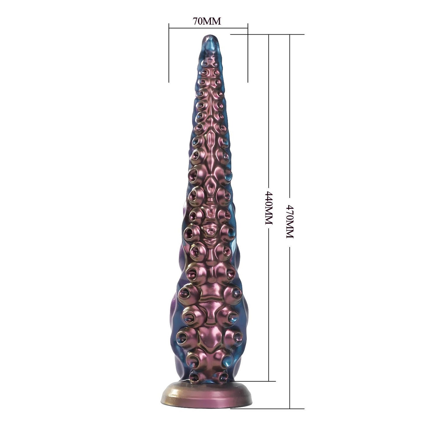 Power Monsters Maelstrom Beastlord – 47 cm Rippled Monster Silicone Dildo