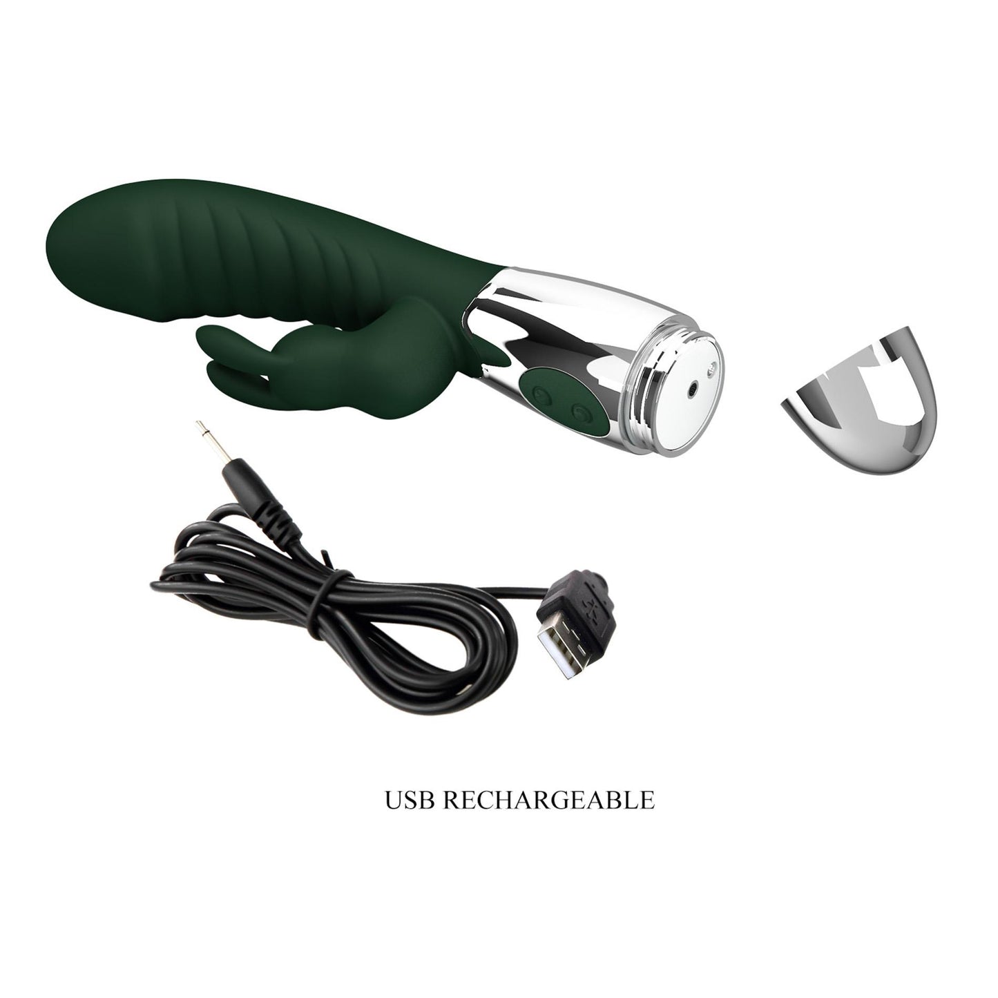 Wibrator króliczek Pretty Love podwójny silnik silikonowy USB