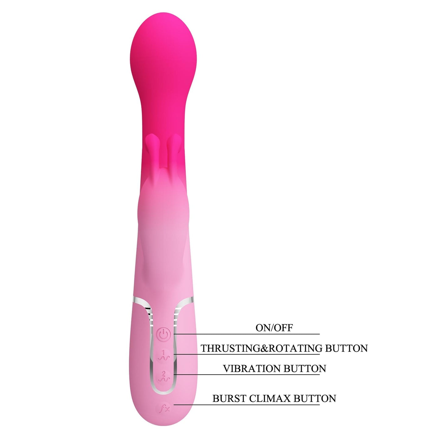 Wibrator króliczek silikonowy Pretty Love Dejon 7 wibracji