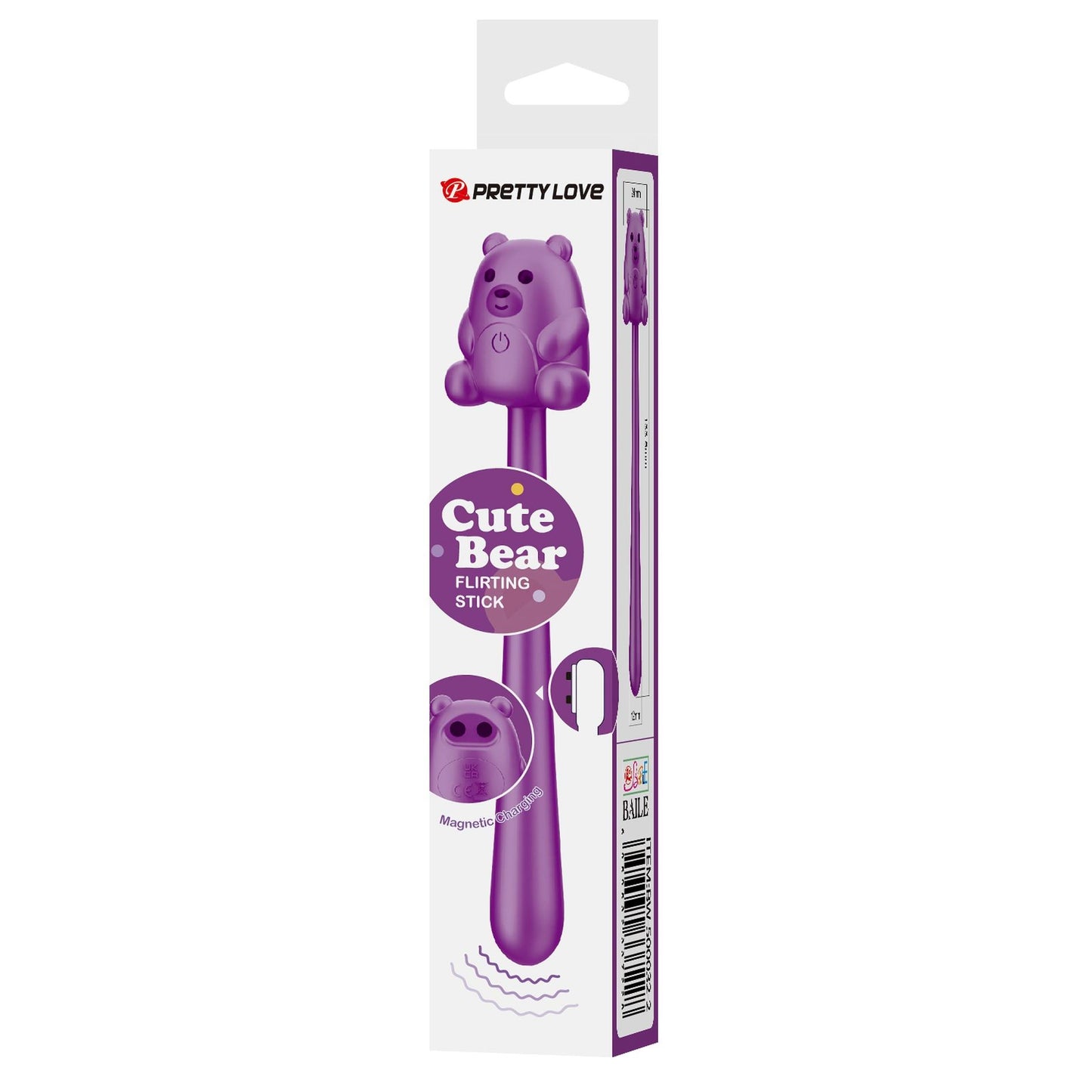 Stymulator łechtaczki Pretty Love Cute Bear silikonowy 7 wibracji USB