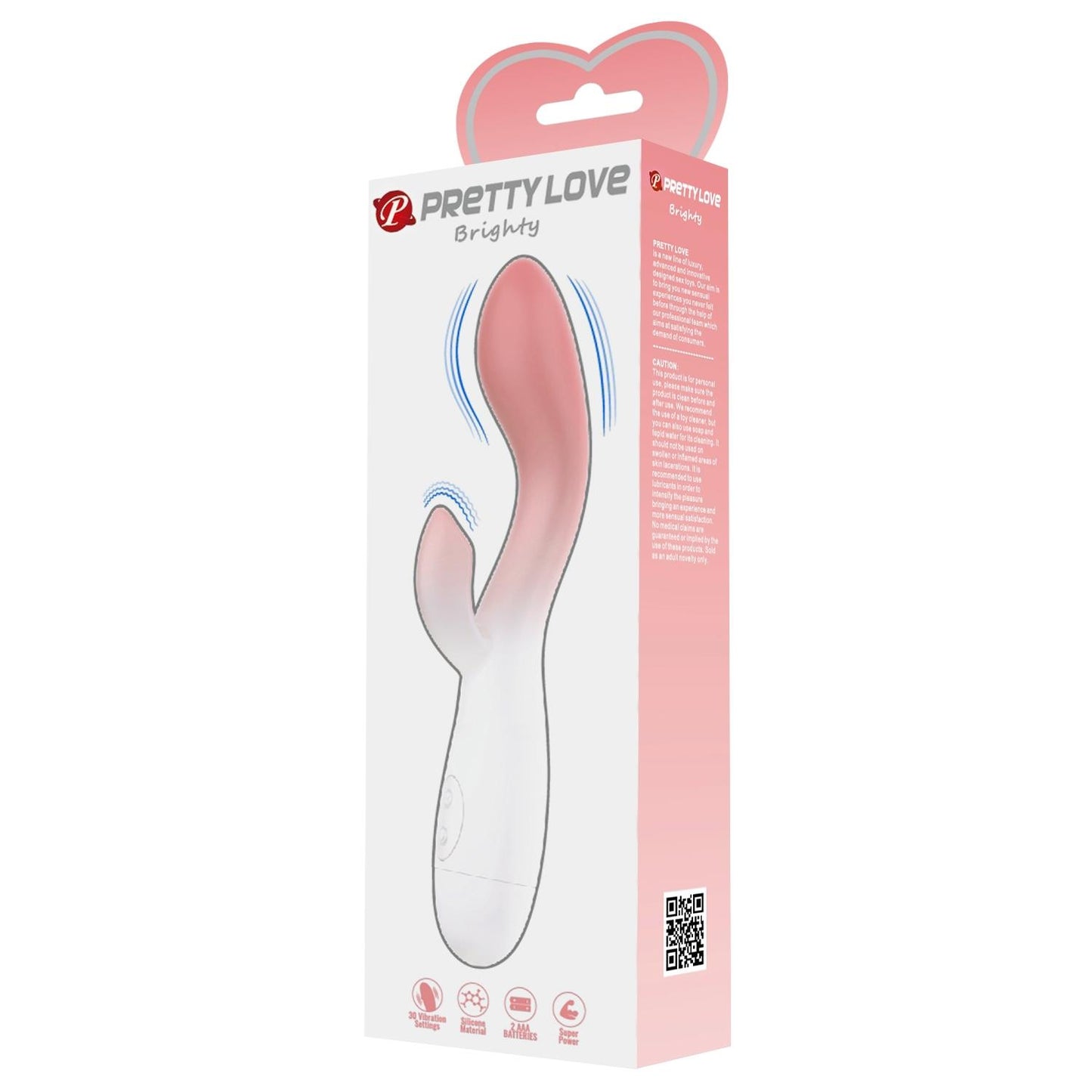 Wibrator króliczek Pretty Love Brighty 30 funkcji silikonowy