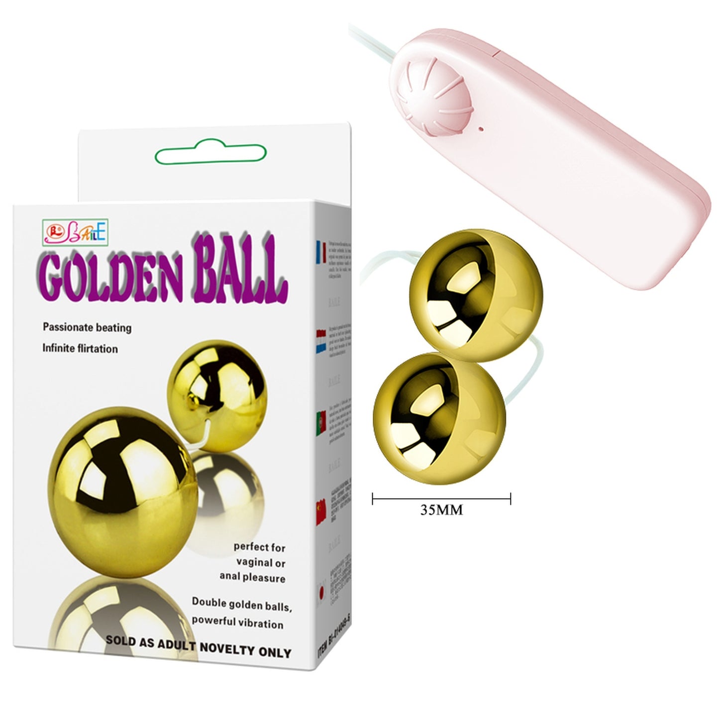 Kulki wibrujące Baile Golden złote