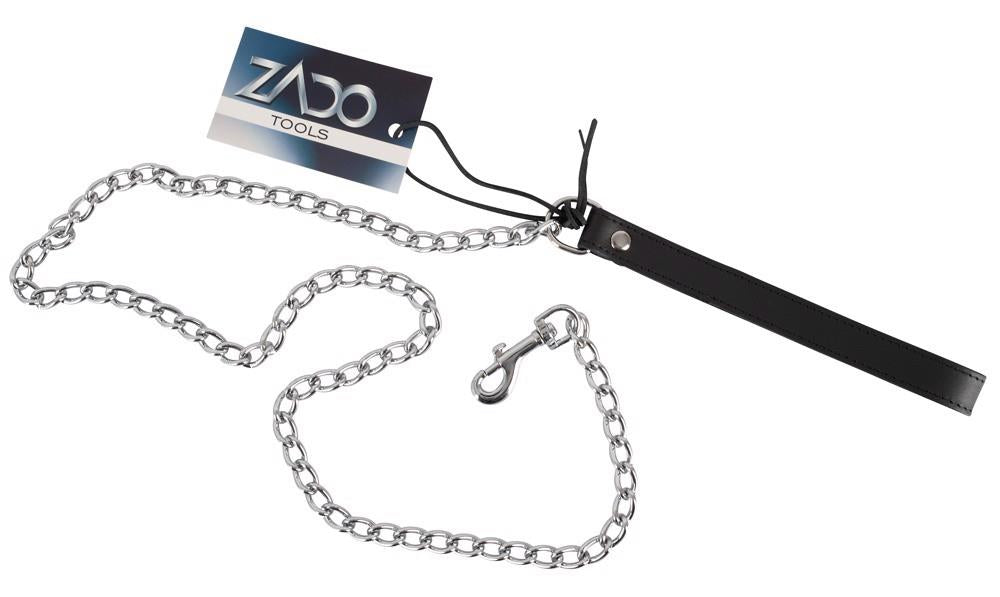 Smycz skórzana ZADO czarna 110 cm