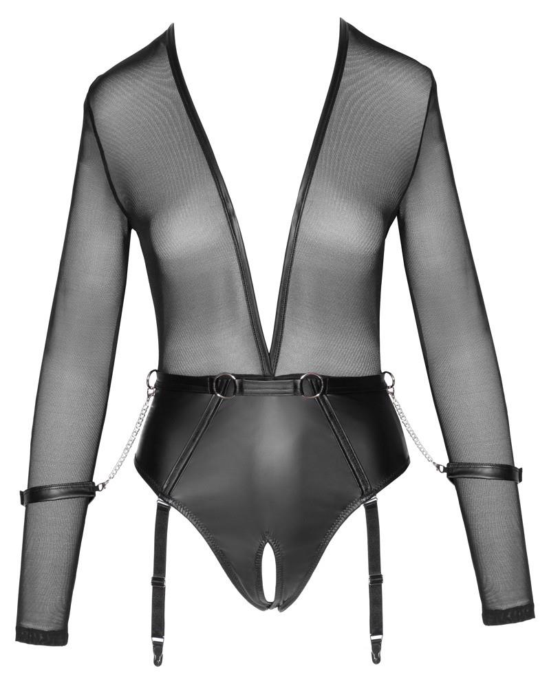Body bondage Cottelli BONDAGE czarny XL z kajdankami