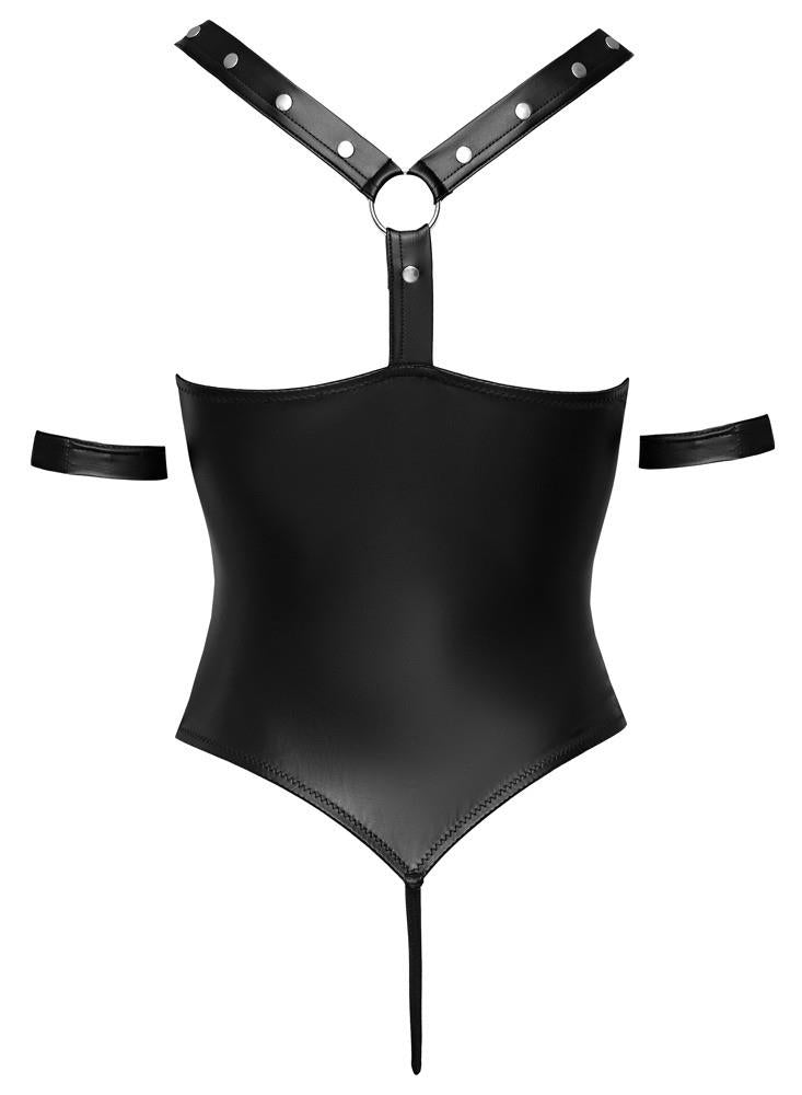 Body bondage Cottelli BONDAGE czarny XL z paskami na kostki