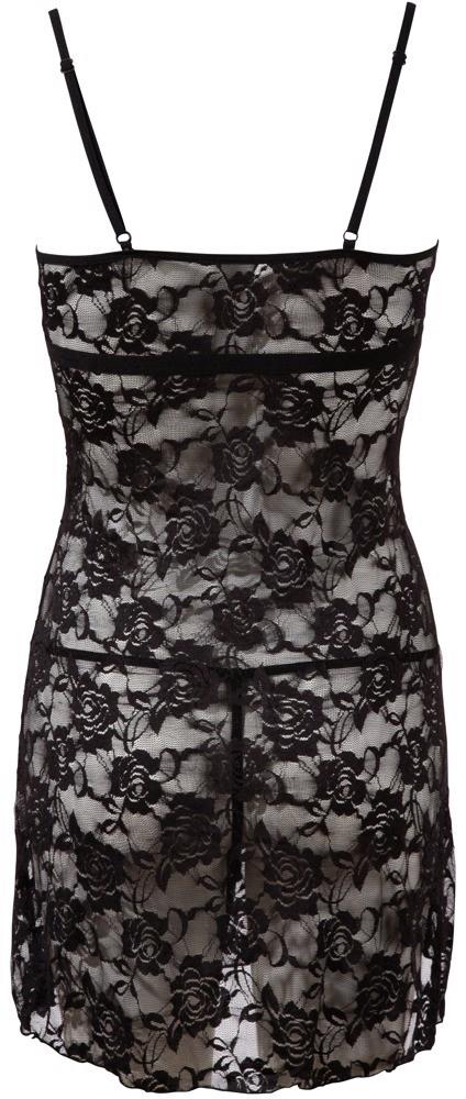 Koszulka nocna koronkowa Cottelli Lingerie czarna M