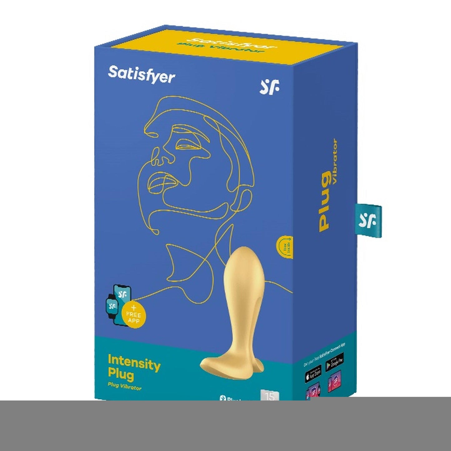 Plug wibrujący z aplikacją Satisfyer Intensity złoty USB