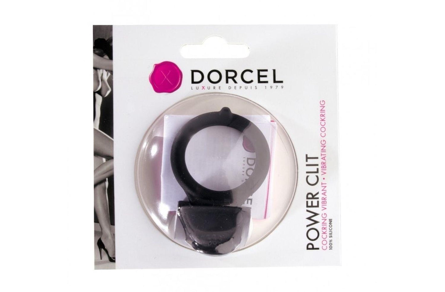 Pierścień wibrujący Dorcel Power Clit czarny silikonowy