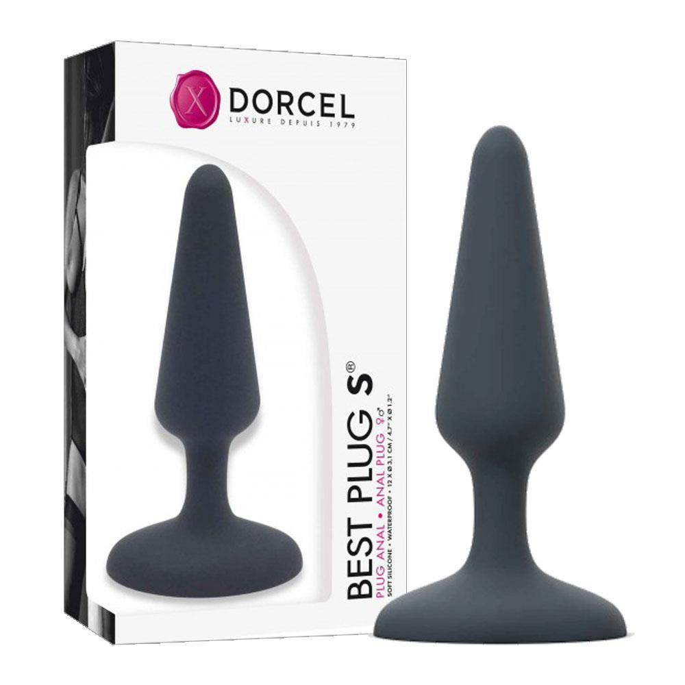 Korek analny smukły silikonowy Dorcel szary 12 cm