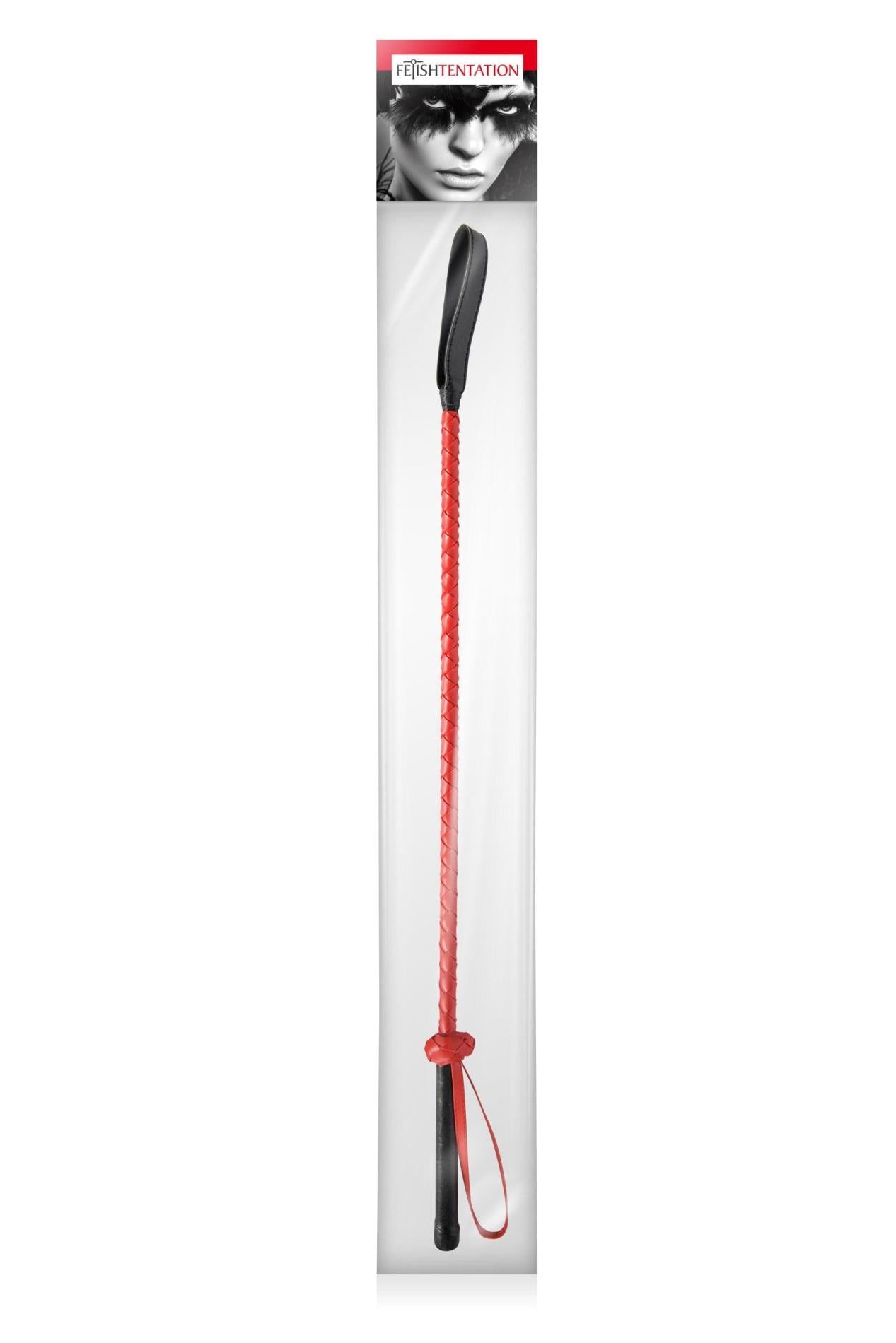 Pejcz Fetish Tentation czarno czerwony 60 cm