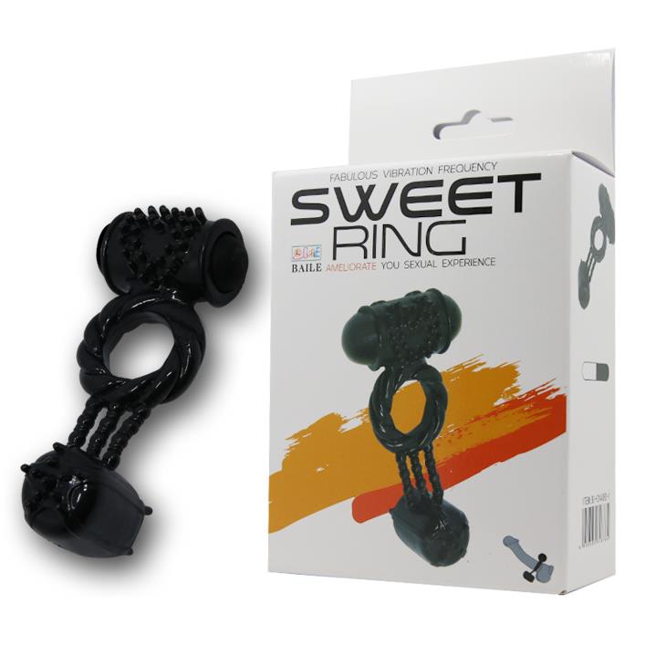 Pierścień erekcyjny wibrujący Baile Sweet teksturowany