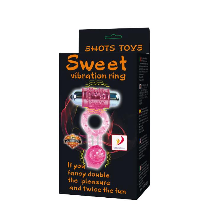 Pierścień erekcyjny wibrujący Baile Sweet różowy 10 funkcji