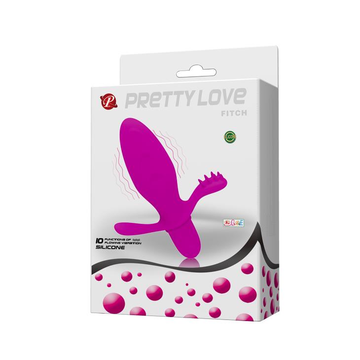 Wibrujący korek analny Pretty Love Fitch silikonowy 11 cm 10 funkcji