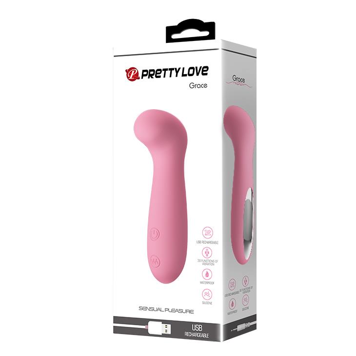 Wibrator punktu G silikonowy Pretty Love Grace USB 30 funkcji 12 cm