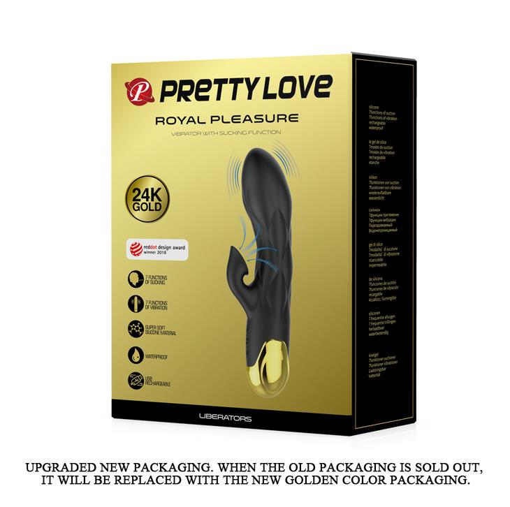 Wibrator króliczek z ssaniem Pretty Love Liberators Royal Pleasure 19 cm US