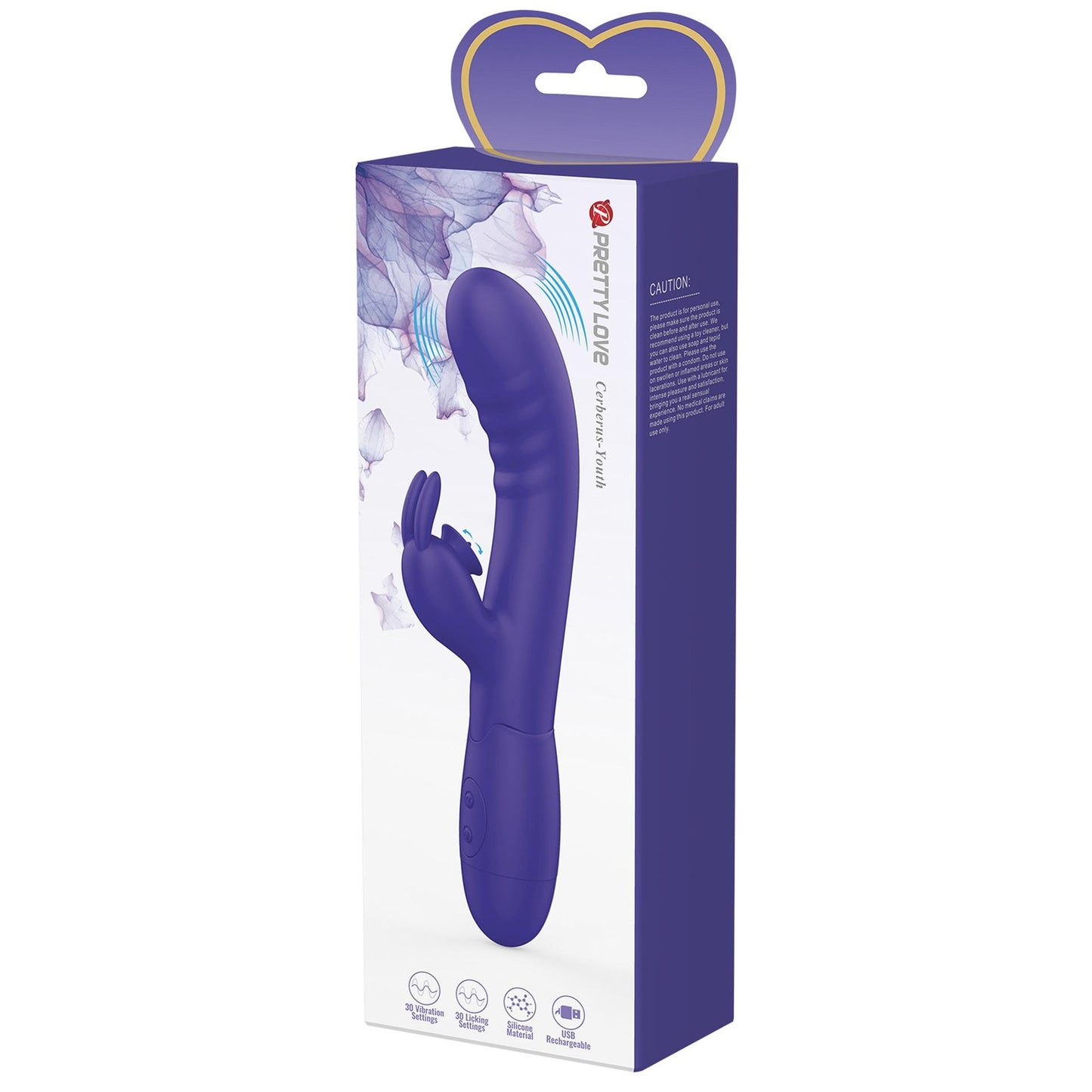 Wibrator króliczek Pretty Love Cerberus 30 funkcji wibracji i lizania