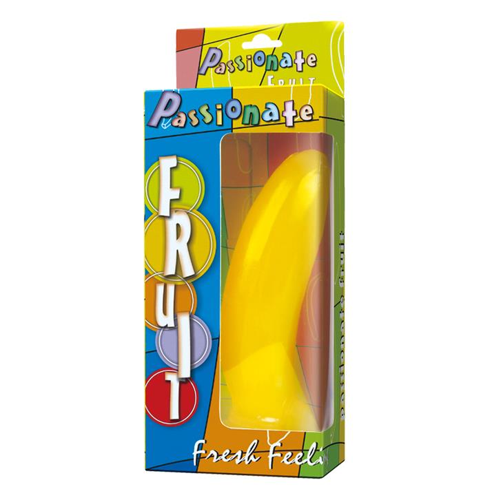 Dildo żelowe Baile Passionate Fruit z przyssawką żółte