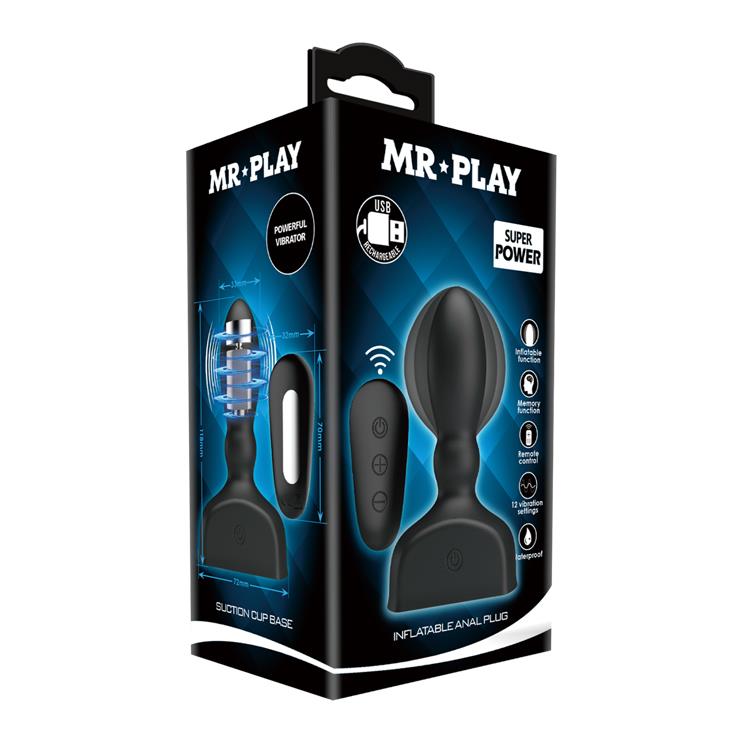 Nadmuchiwany wibrujący korek analny Mr. Play
