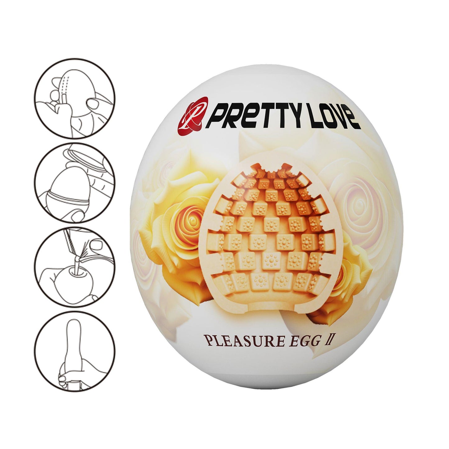 Masturbator realistyczny elastyczny Pretty Love Pleasure Egg II