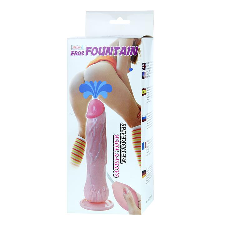 Dildo realistyczne z wytryskiem Baile Eros Fountain 19,5 cm