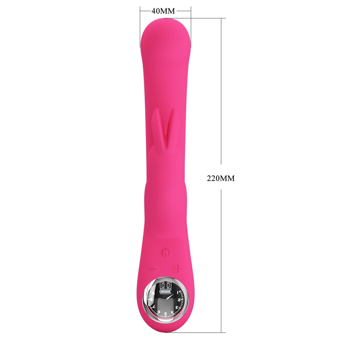 Wibrator króliczek Pretty Love Lamar różowy ekran LCD