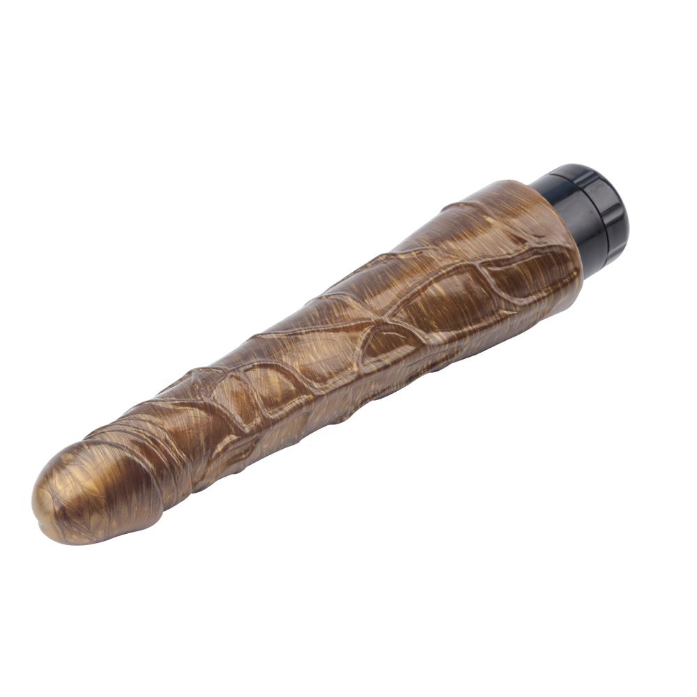 Wibrator realistyczny Johnny Boner Gold złoty 23 cm