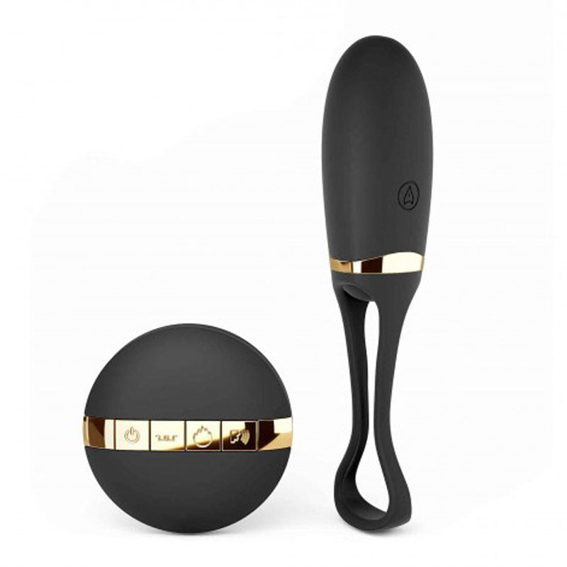 Jajeczko dopochwowe z 10 wibracjami na pilota. Secret Delight black