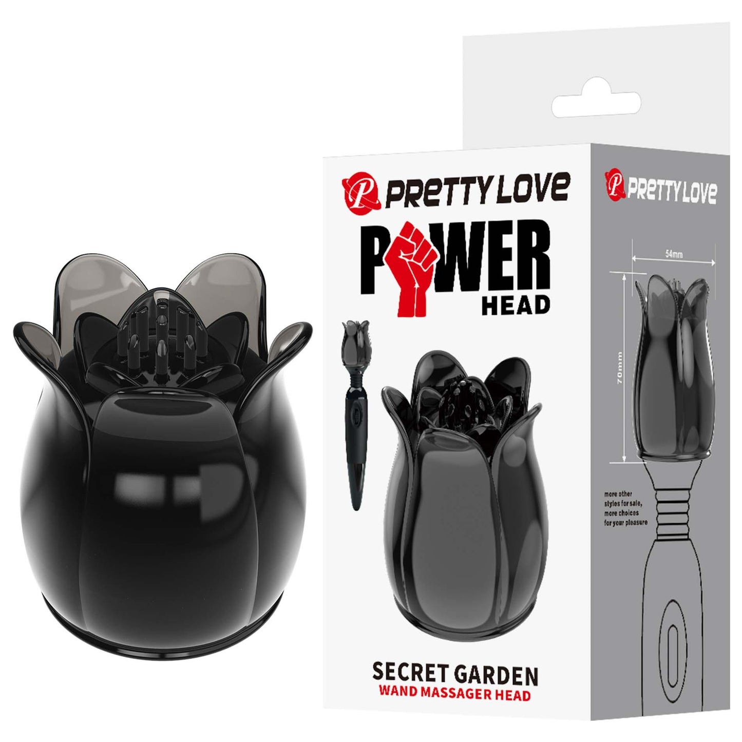 Głowica Pretty Love Power Head Secret Garden do masażera wand