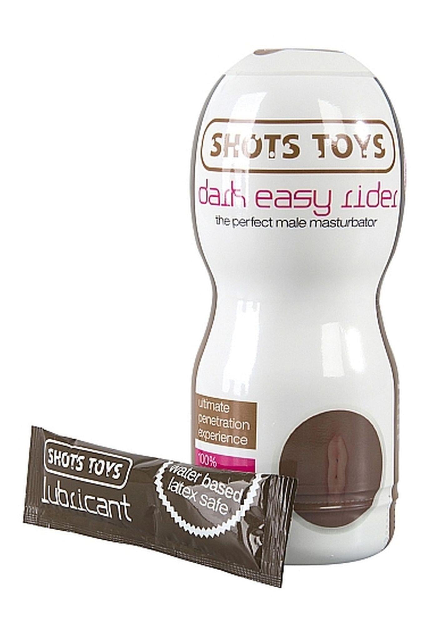 Masturbator Real Natural Skin Dark Easy Rider ShotsToys