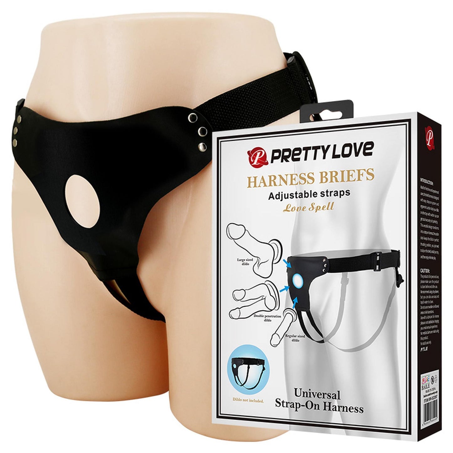 Uprząż strapon uniwersalna regulowana Pretty Love Love Spell