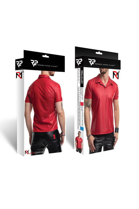 RMSerafino001 - red polo - XL