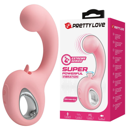 Stymulator łechtaczki z lizaniem Pretty Love Erynnyes silikonowy USB