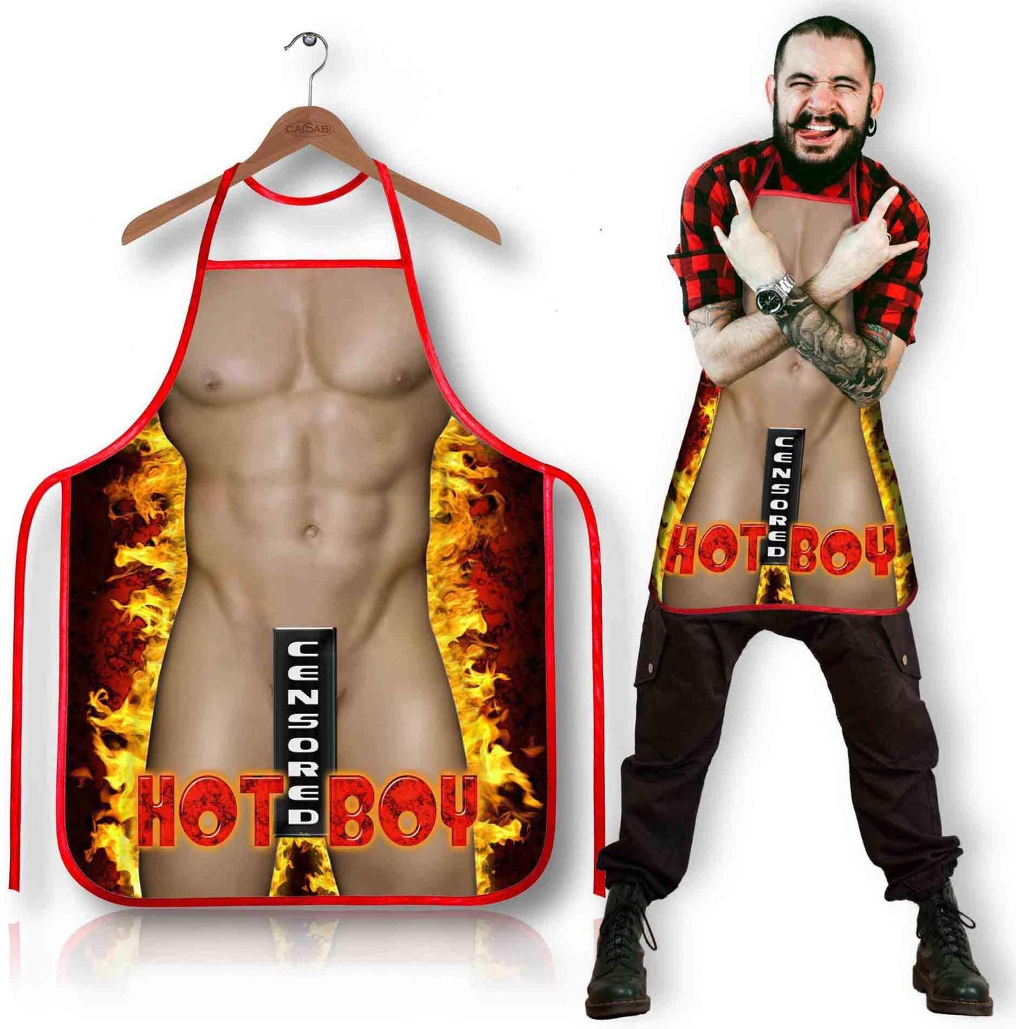 Fartuszek kuchenny Hot Boy Grammi śmieszny