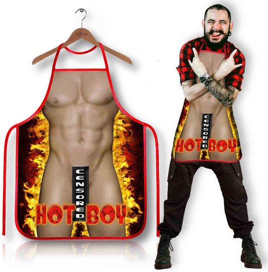 Fartuszek kuchenny Hot Boy Grammi śmieszny