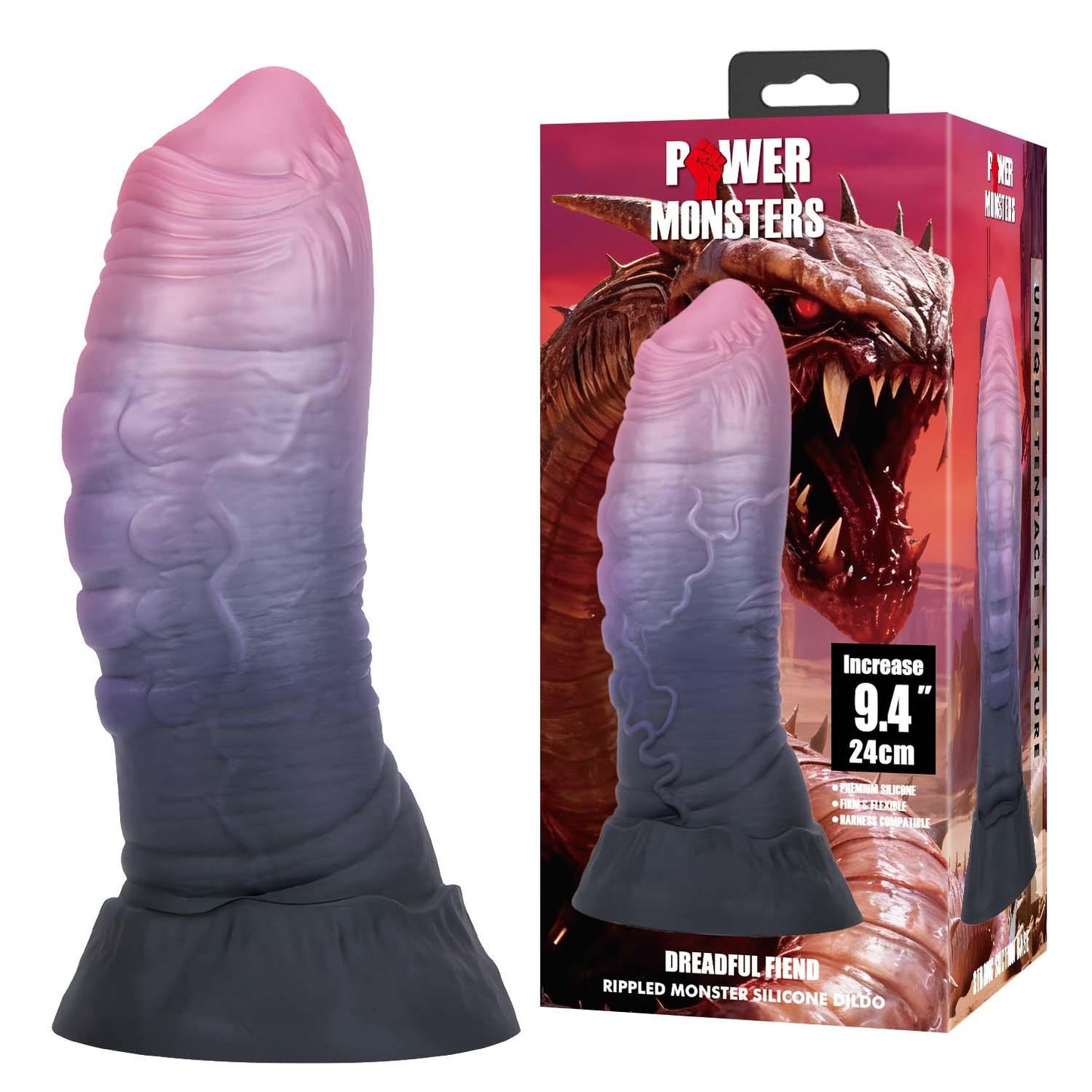Dildo silikonowe mackowate Power Monsters 24 cm