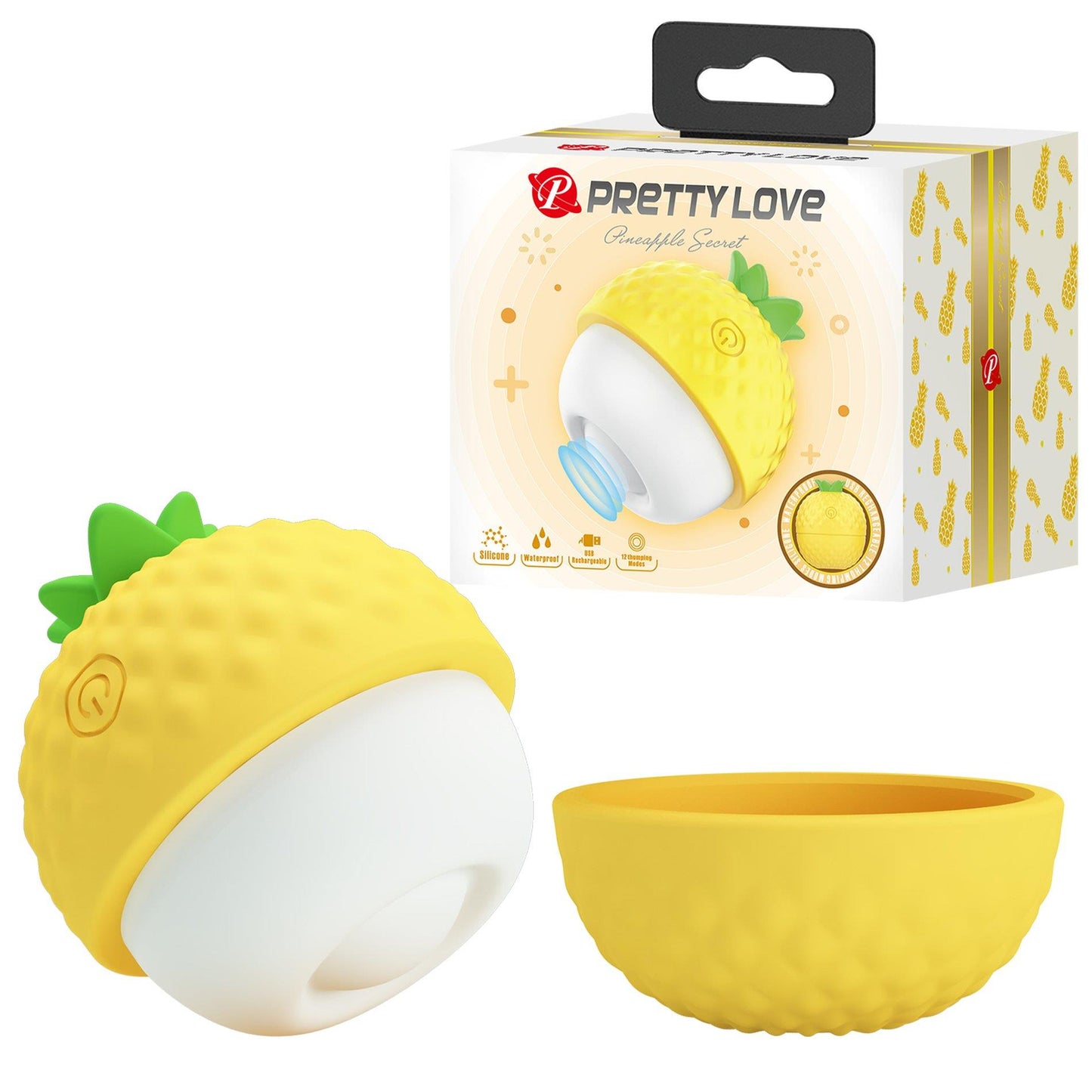 Silikonowy stymulator ananas Pretty Love 12 trybów uderzeń