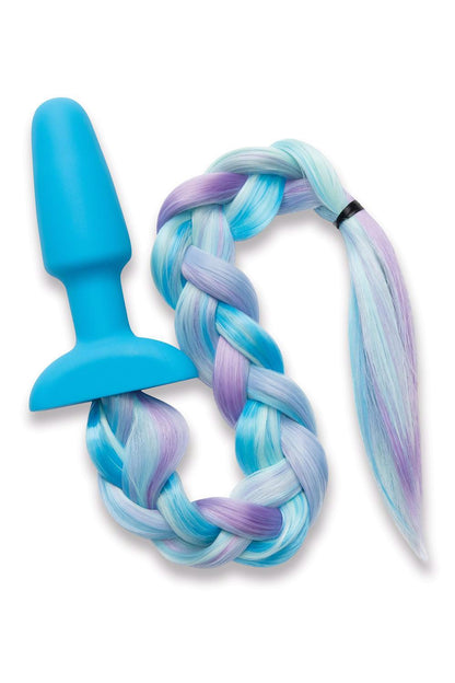 WHIPSMART 4.9 INCH SILICONE PLUG WITH PLAY TAILS UNICORN TAIL