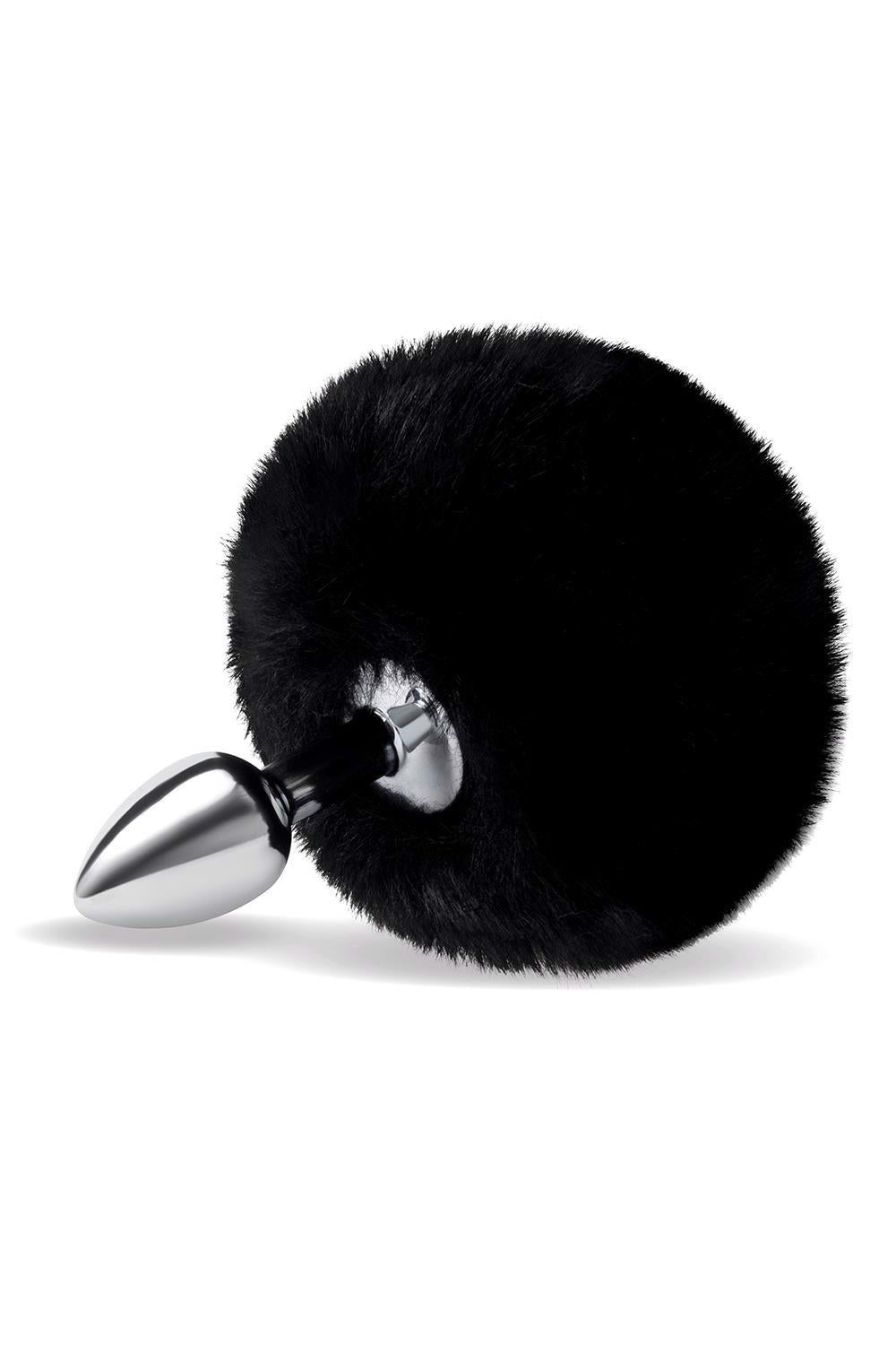 WHIPSMART 3 INCH FLUFFY BUNNY METAL PLUG WITH BLACK TAIL