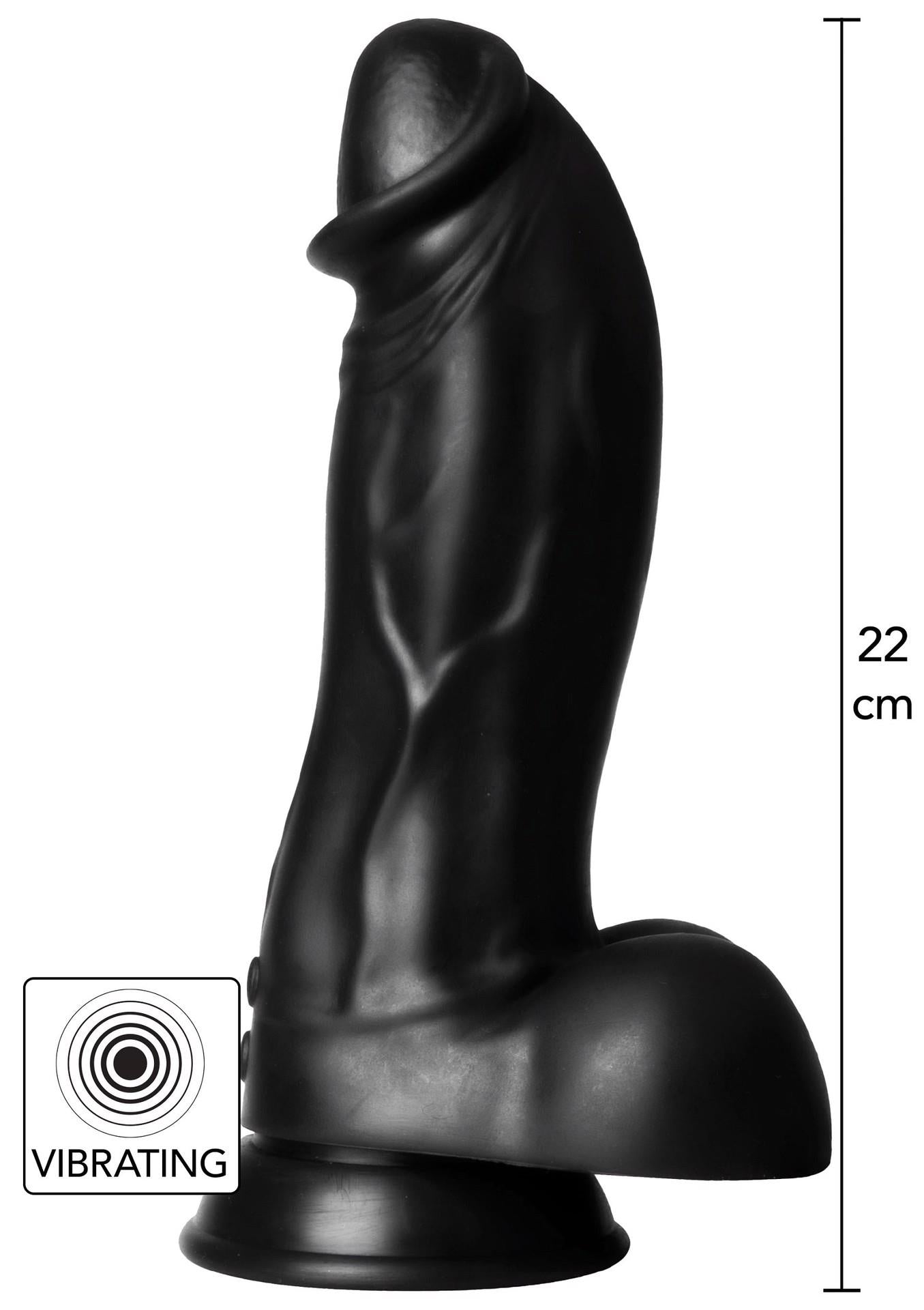 Dildo wibrujące dinozaur Hidden Desire czarny 22 cm