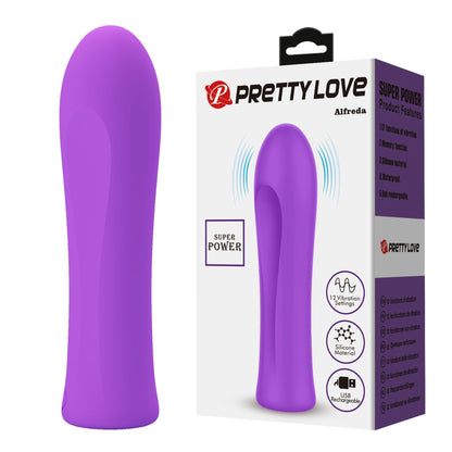 Wibrator mini Alfreda Pretty Love silikonowy 12 trybów USB