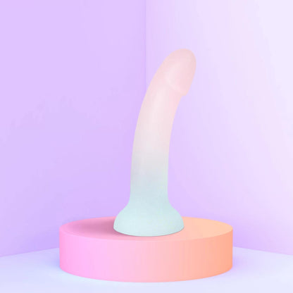Dildo analne silikonowe zakrzywione z przyssawką Galactica Love to Love