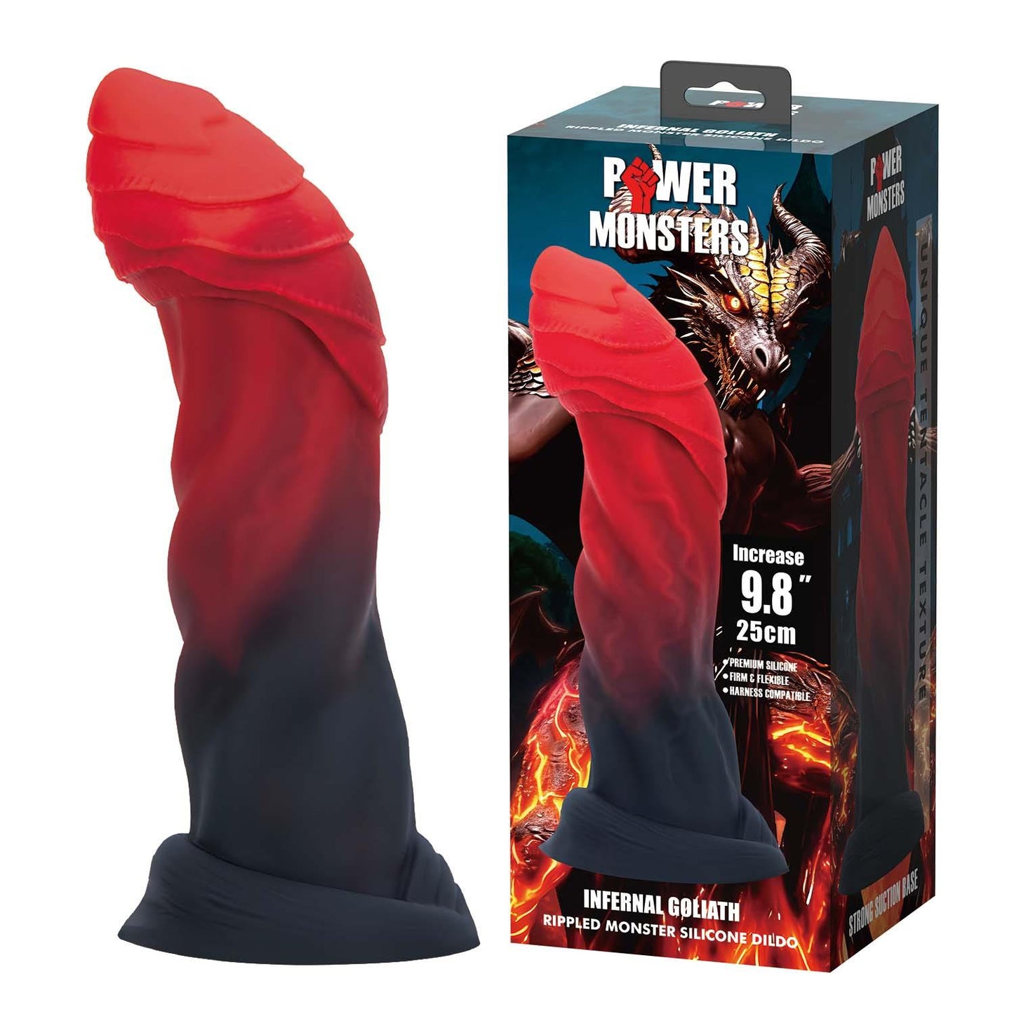 Dildo silikonowe Power Monsters Infernal Goliath 25 cm