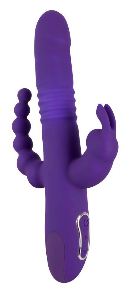 Wibrator króliczek Sweet Smile Triple Thrusting USB