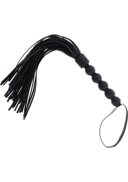 Flogger z koralikami Hidden Desire czarny 57 cm